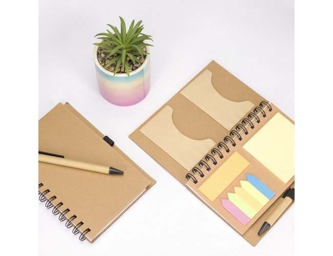 Caderno Ecolgico com Autoadesivos e Caneta